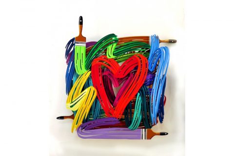 David Gerstein - Graffiti Heartist - Wall Sculpture